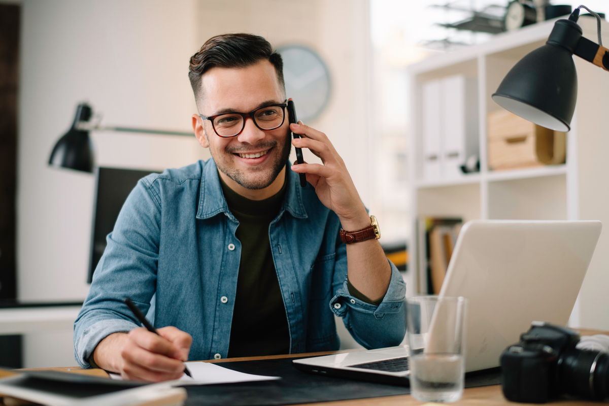 Businessman,Working,On,Lap,Top.,Young,Handsome,Man,Have,A