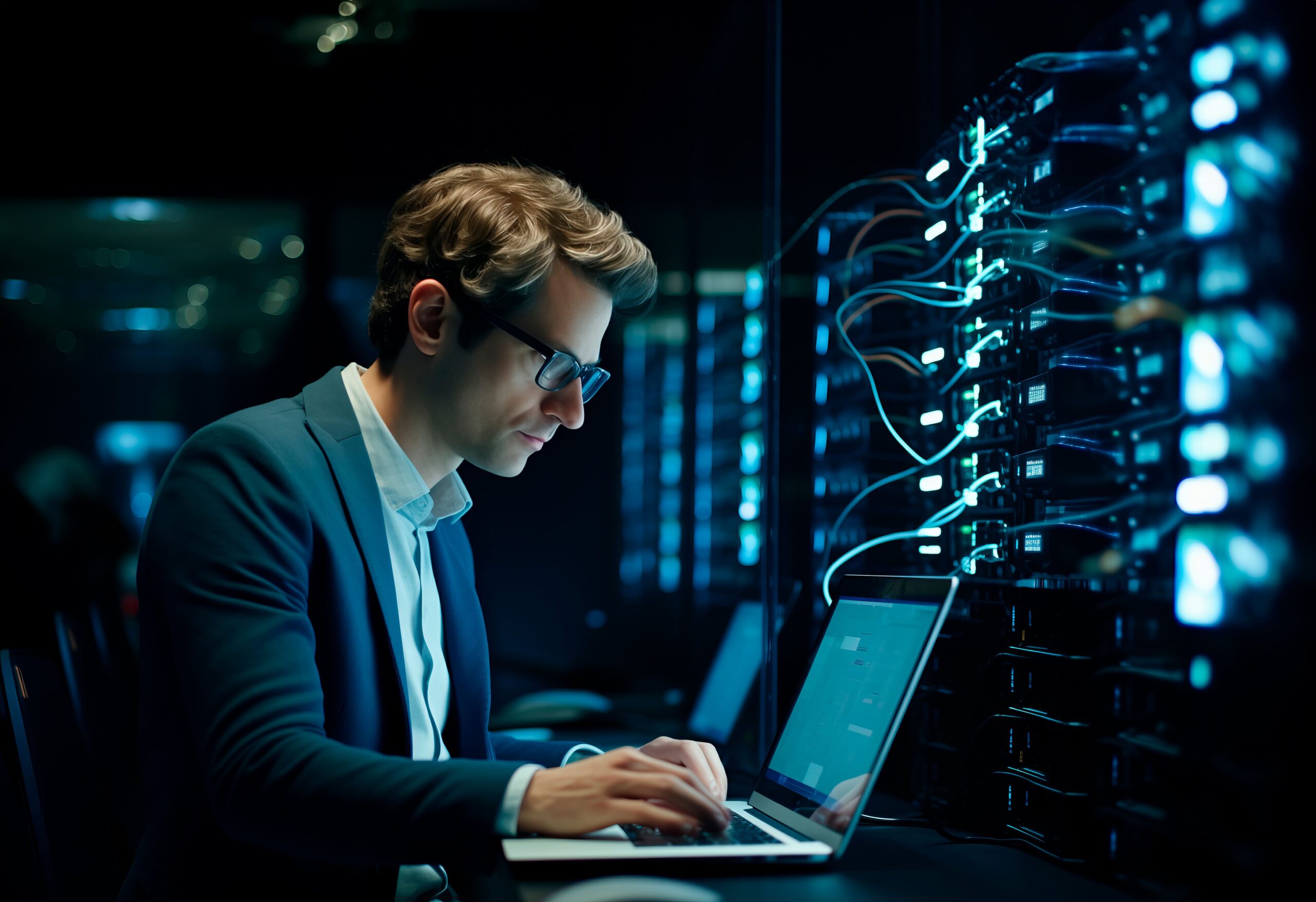 it-administrator-utilizing-laptop-data-center-performs-diagnostics-maintenance-tasks-server-racks-2-scaled