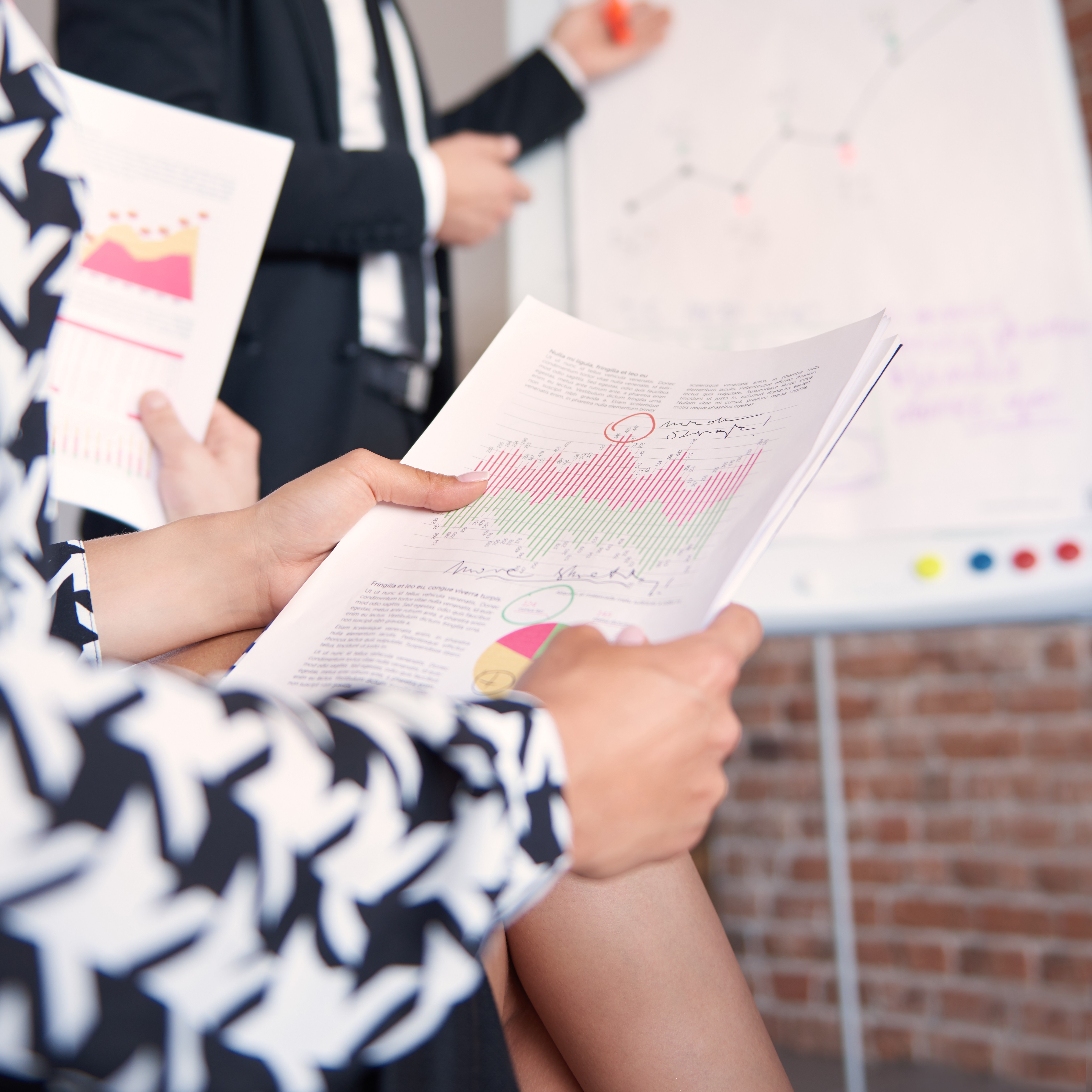 Many data during the meeting