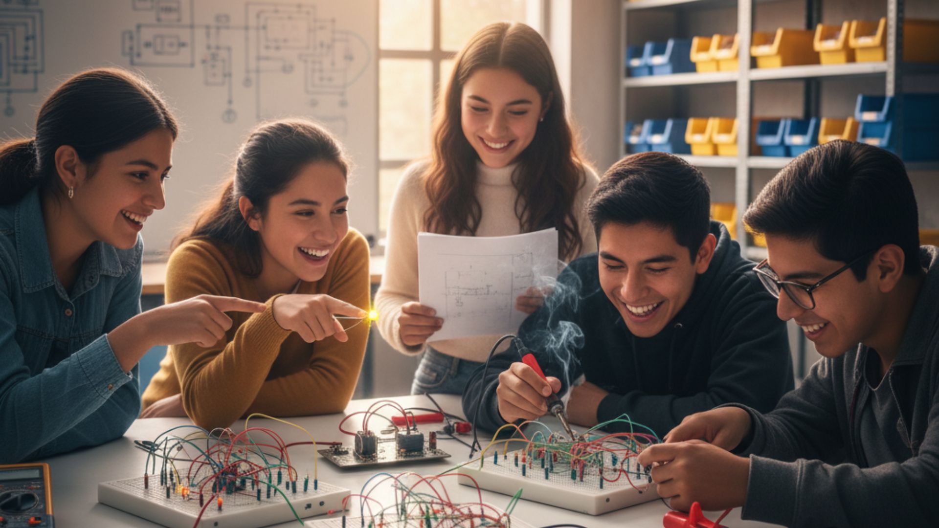 web circuito electrónico 15 a 17