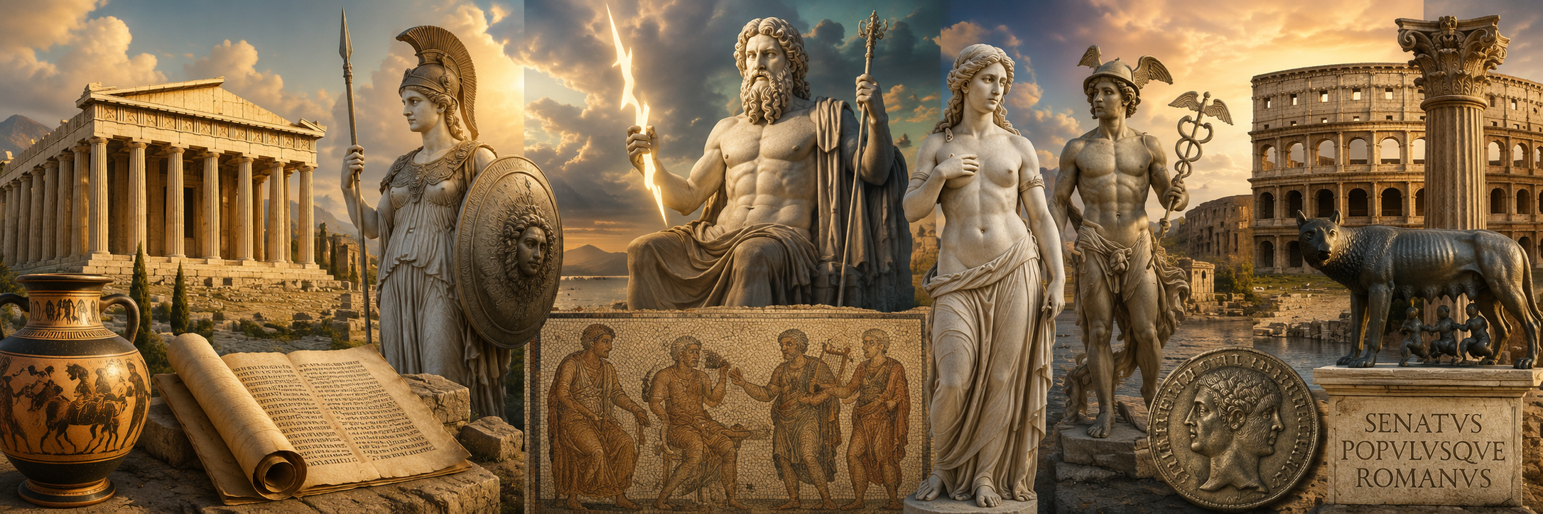Los dioses de Grecia y Roma en la literatura y en el arte